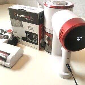 Cleanvac+ PowerPro Cordless Stick Vacuum P3+ with Motorized Mite Brush LED Head
